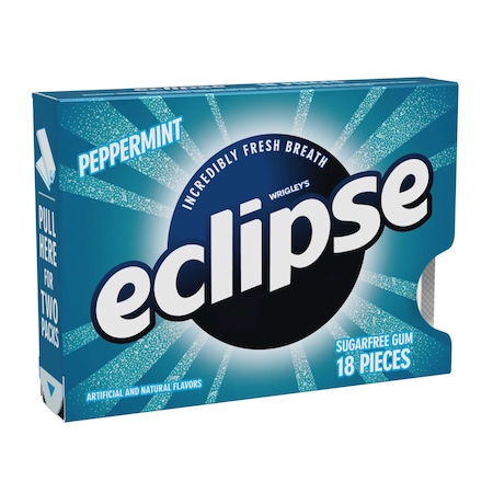 Eclipse Eclipse Single Serve Peppermint Gum 18 Pieces, PK144 271901